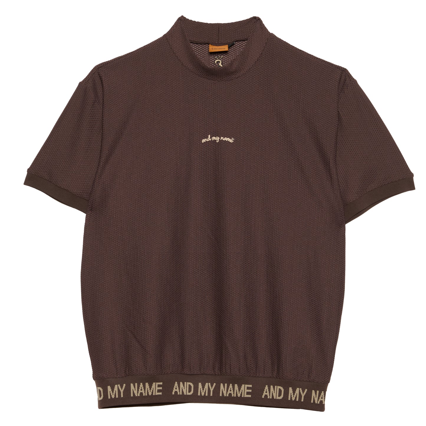 UNISEX メッシュモックネック