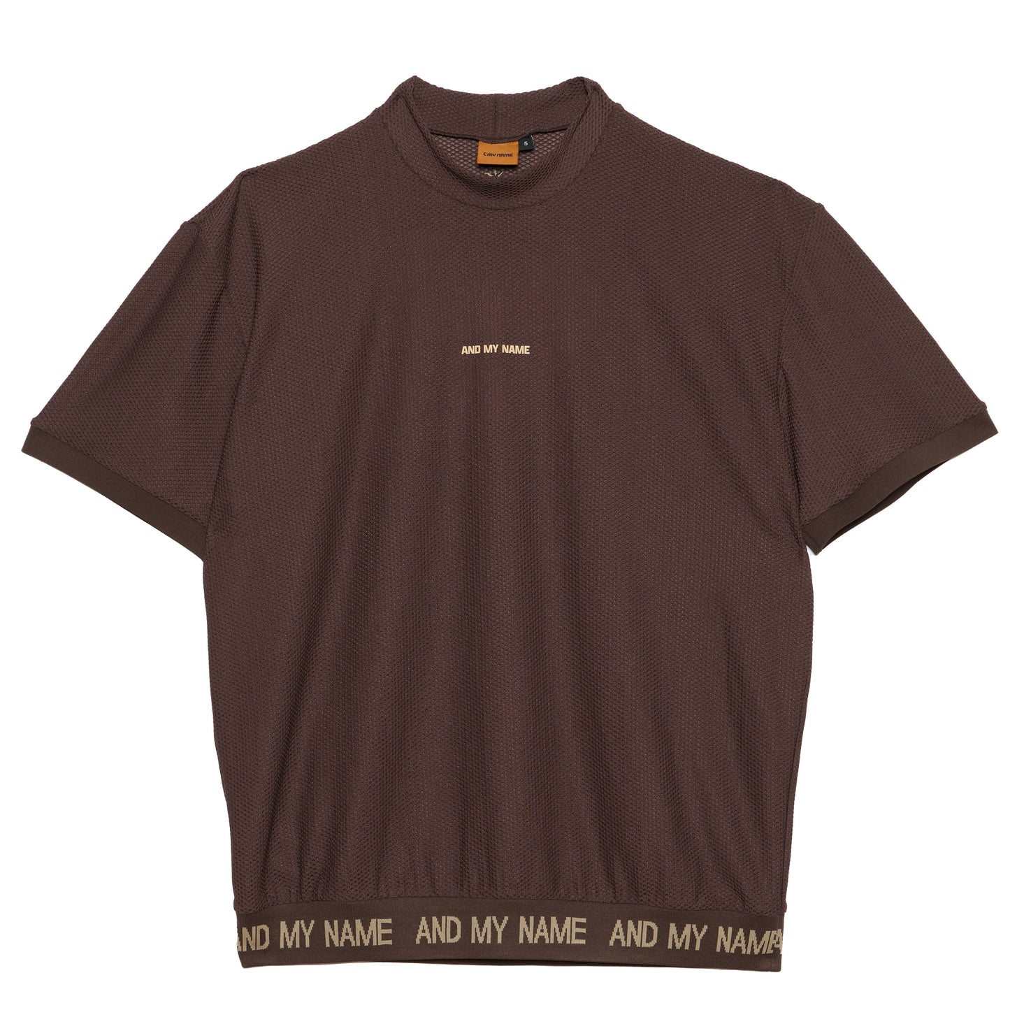 UNISEX メッシュモックネック