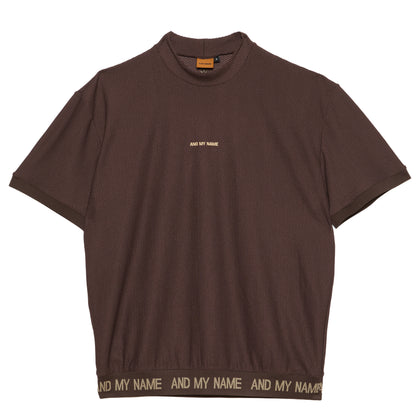 UNISEX メッシュモックネック