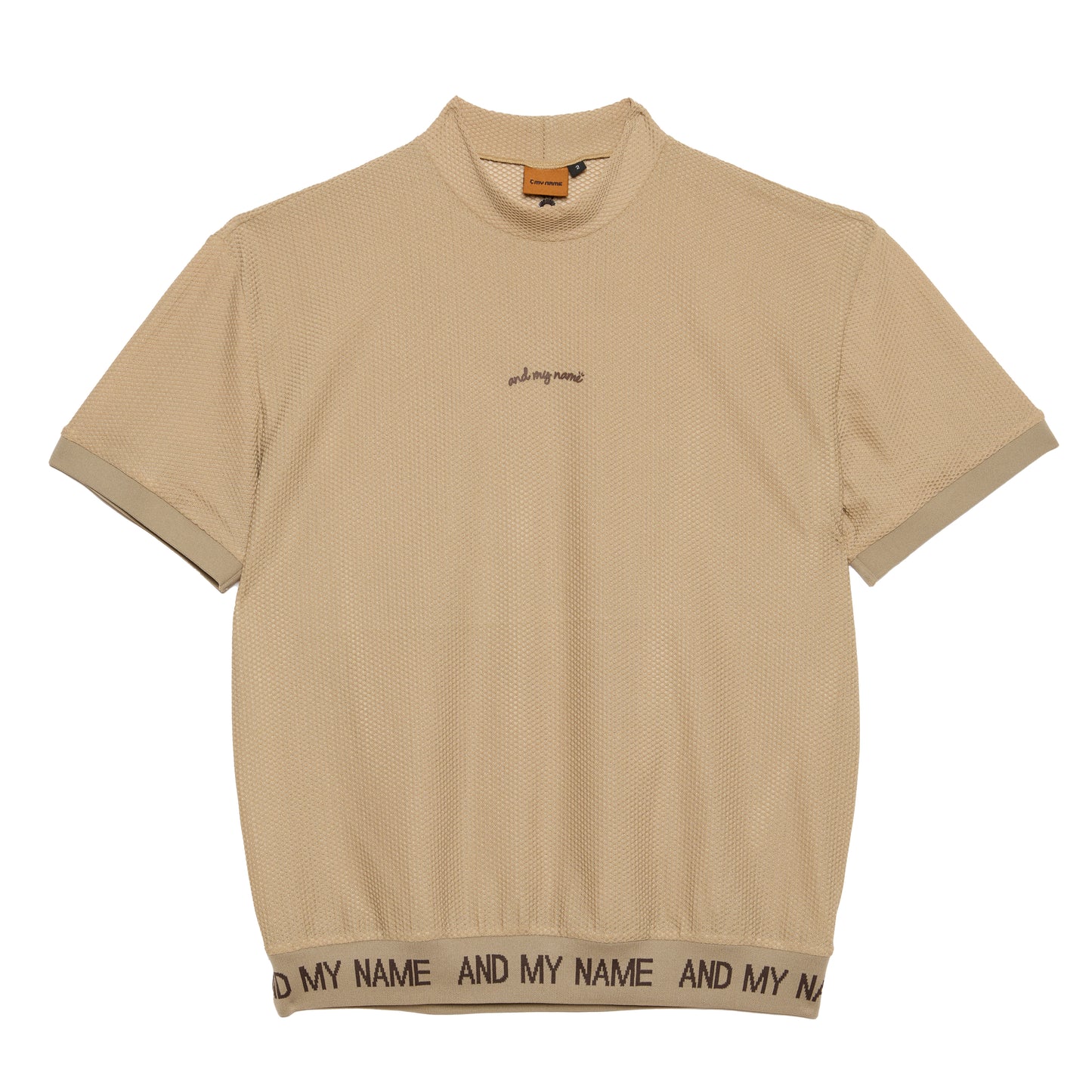 UNISEX メッシュモックネック