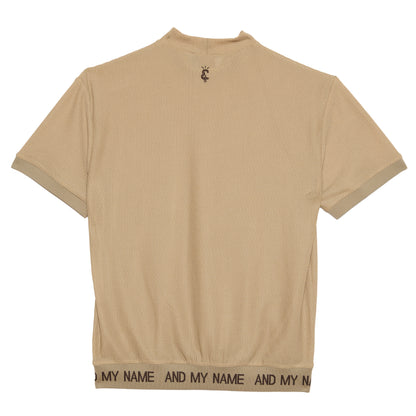 UNISEX メッシュモックネック